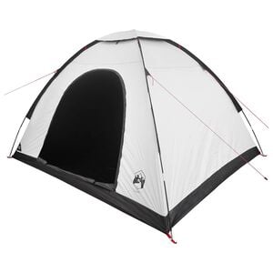 vidaXL Tenda da campeggio 4 persona Bianco Blackout