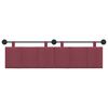 vidaXL Testata appesa Rigato Rosso Vino 170 x 55 x 5 cm Tessuto