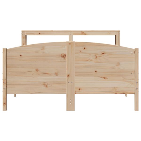 vidaXL Letto senza Materasso 150x200 cm in Legno Massello di Pino