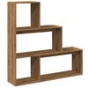 vidaXL Libreria 3Ripiani Rovere Artigianale 123x29x123cm in Truciolato