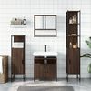 vidaXL Set Mobili da Bagno 4 pz Rovere Marrone in Legno Multistrato
