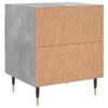 vidaXL Comodini 2 pz Grigio Cemento 40x35x47,5 cm in Legno Multistrato