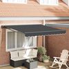 vidaXL Tenda Retrattile Antracite 300 x 250 cm Alluminio e Tessuto