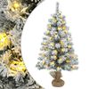 vidaXL Albero di Natale Mini 45 cm 25 LED Bianco caldo PVC