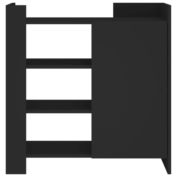 vidaXL Credenza Nera 73,5x35x75 cm in Legno Multistrato
