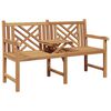 vidaXL Panchina da giardino 150 x 60 x 90 cm Legno di teak solido