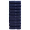 vidaXL Asciugamani per ospiti Premium SOLUND 10 pz Blu navy 30x50 cm 600 g/m&sup2;