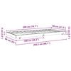 vidaXL Struttura del letto Marrone cerato 80 x 200 cm Pino massello