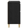 vidaXL Credenza Rovere Nero 60 x 35 x 70 cm Legno multistrato