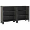 vidaXL Armadi Portaoggetti 2 pz Grigi 72x36x82 cm Metallo e MDF
