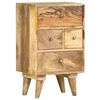 vidaXL Comodino 36x30x60 cm in Legno Massello di Mango