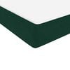 vidaXL Giroletto a Molle con Materasso Verde Scuro 160x220 cm Velluto