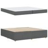 vidaXL Struttura del letto Grigio scuro 200 x 200 cm Tessuto