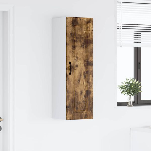 vidaXL Mobile da cucina Rovere fum&eacute; 30 x 31 x 100 cm Legno multistrato