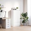 vidaXL Armadio con Cassetto Bianco 55,5x34x119,5 cm Legno Multistrato