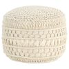 vidaXL Pouf Lavorato a Mano in Macram&eacute; 45x30 cm in Cotone