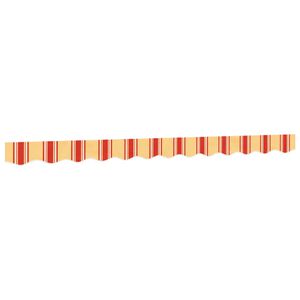 vidaXL Tessuto Ricambio Mantovana Tenda Righe Giallo Arancione 300 cm