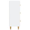 vidaXL Credenza Bianca 34,5x34x90 cm in Legno Multistrato