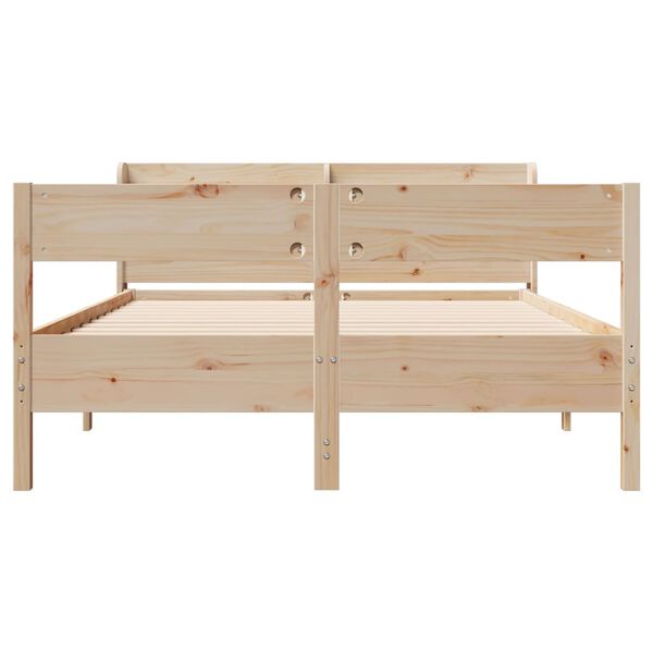 vidaXL Letto senza Materasso 140x190 cm in Legno Massello di Pino