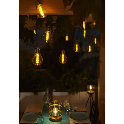 Luxform Stringa di Luci Solari a LED da Giardino Corfu Trasparente