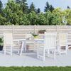 vidaXL Cuscini per Sedia 4 pz Crema 100x50x2 cm in Tessuto Oxford