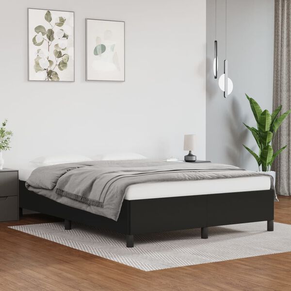 vidaXL Giroletto Nero 140x190 cm in Similpelle