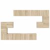 vidaXL Set di Mobili Porta TV 10 pz Rovere Sonoma in Legno Multistrato