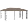 vidaXL Gazebo 6x3 m Grigio Talpa in Tessuto