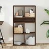 vidaXL Libreria Rovere Marrone 66x31x112 cm in Legno Multistrato