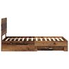 vidaXL Struttura del letto con testiera Legno vecchio 100 x 200 cm