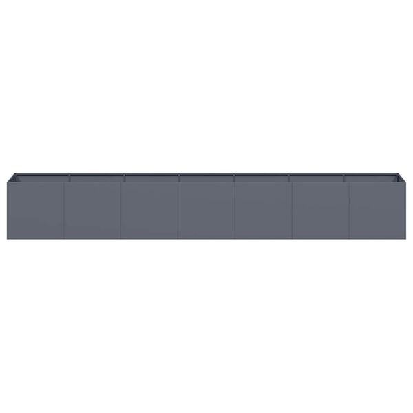 vidaXL Fioriera Antracite 280x40x40 cm in Acciaio Laminato a Freddo