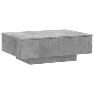 vidaXL Tavolino da Salotto Grigio Cemento 90x60x31cm Legno Multistrato