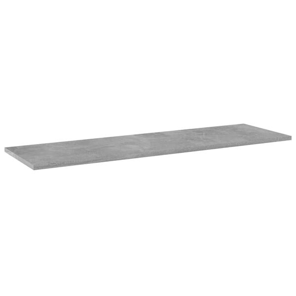 vidaXL Ripiani Libreria 8pz Grigio Cemento 100x30x1,5cm Multistrato