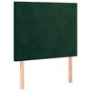 vidaXL Giroletto senza Materasso Verde Scuro 80x200 cm in Velluto