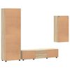 vidaXL Set mobile TV con porta FLORIN Rovere Sonoma Legno multistrato
