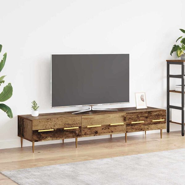 vidaXL Mobile TV Legno vecchio 150 x 36 x 30 cm Legno multistrato