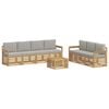 vidaXL Set divani Legno di Acacia Massello