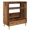 vidaXL Supporto per giradischi Legno antico 71 x 39,5 x 83 cm