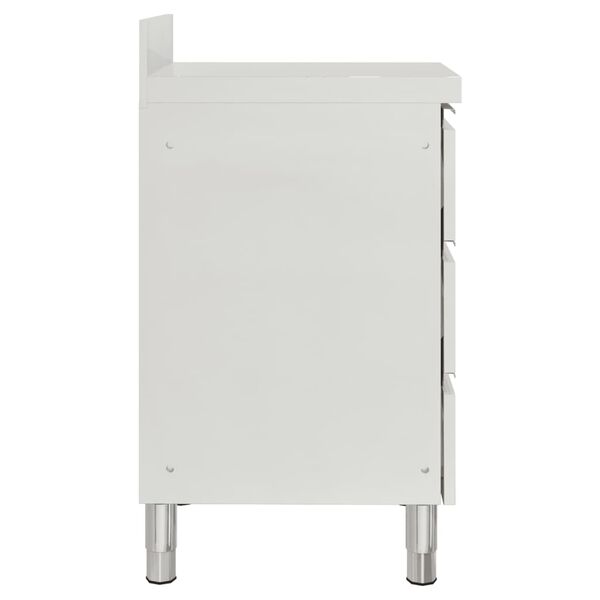 vidaXL Mobili da cucina commerciali con 3 cassetti 2 pz 50x60x96 cm