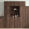 vidaXL Credenza Rovere Marrone 80x42,5x185 cm in Legno Multistrato