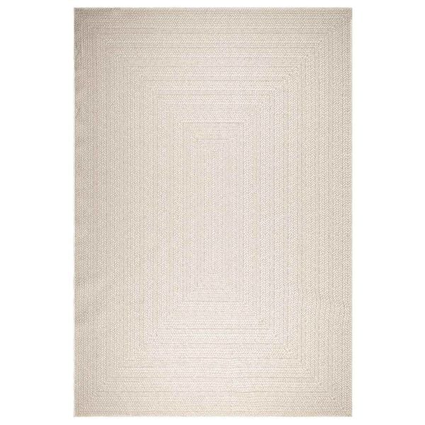 vidaXL Tappeto ZIZUR Crema 240x340 cm Aspetto Iuta Interni ed Esterni