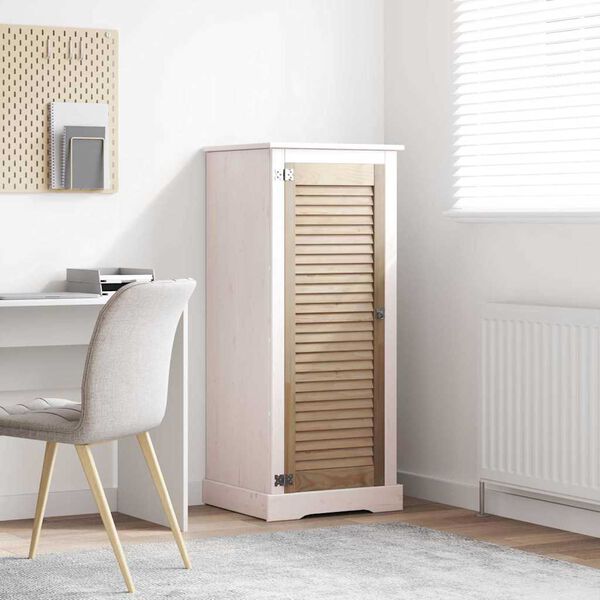 vidaXL Porta per Armadio Naturale 140.5 x 2 x 59.5 cm Pino massello