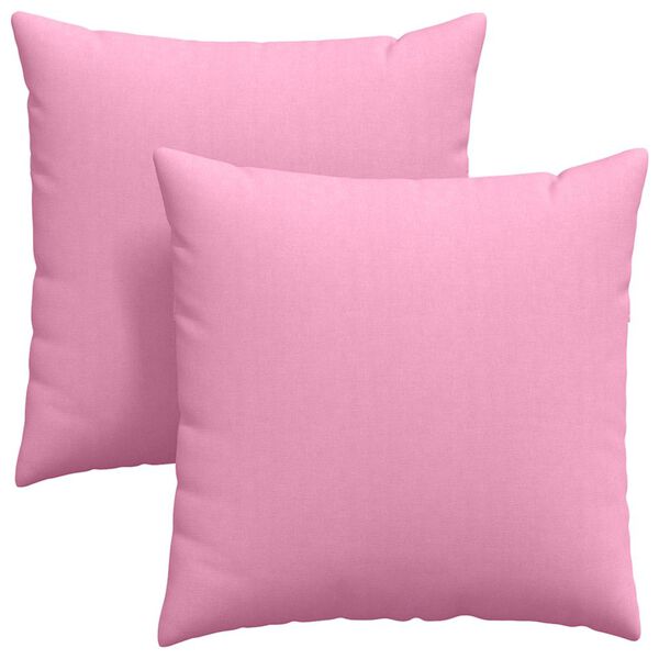 vidaXL Cuscini da Divano 2 pcs Rosa 80 x 80 cm Tessuto