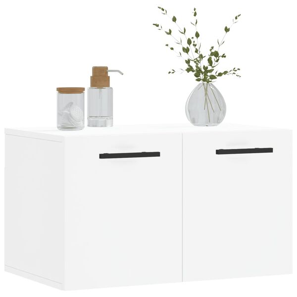 vidaXL Mobile a Parete Bianco 60x36,5x35 cm in Legno Multistrato