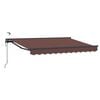 vidaXL Tettuccio Elettrico Retrattile Marrone e Antracite 2,5 x 2 m