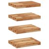 vidaXL Mensole da Parete 4 pz 60x30x4 cm Legno Acacia Rifinito a Olio