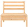 vidaXL Set Divani da Giardino 4 pz in Legno Massello di Pino