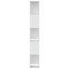 vidaXL Libreria 5 Ripiani Bianca 45x23,5x162,5cm Legno Multistrato