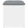 vidaXL Panca contenitore bianca 42x42x45 cm in legno ingegnerizzato