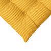 vidaXL Cuscini per Seduta 4 pcs Giallo Chiaro 40 x 40 x 6 cm